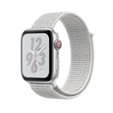 Apple Watch Nike + Series 4 GPS + LTE 44mm Silver Alum. w. Summit White Nike Sport l. Silver Alum. (MTXA2)