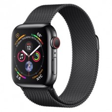 Apple Watch Series 4 GPS + LTE 40mm Black Steel w. Black Milanese l. Black Steel (MTUQ2)