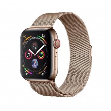 Apple Watch Series 4 GPS + LTE 44mm Gold Steel w. Gold Milanese l. Gold Steel (MTV82)