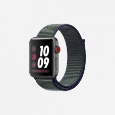 Apple Watch Nike + Series 3 (GPS + Cellular) 42mm Space Gray Aluminum with Mig Fog Sport Loop (MQLH2)