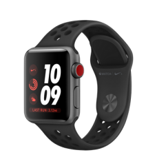 Apple Watch Nike + Series 3 (GPS + Cellular) 38mm Space Gray Aluminum Case with Anthracite / Black Nike Sport Band (MQM82)